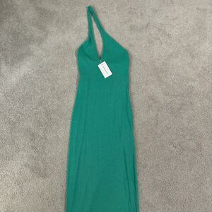 NEW Lovers And Friends Emerald Green Halter Maxi Dress Women Small NWT